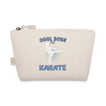 Cool Guys Karate Karateka Asian Martial Arts - Organic Pouch - nature - Front