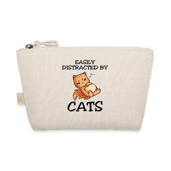 Easily Distracted By Cats - Organic Pouch - nature - Front