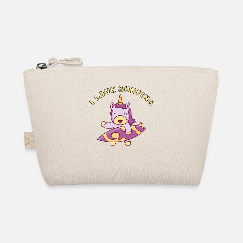 Unicorn adore surfer avec la planche de surf Trousse biologique