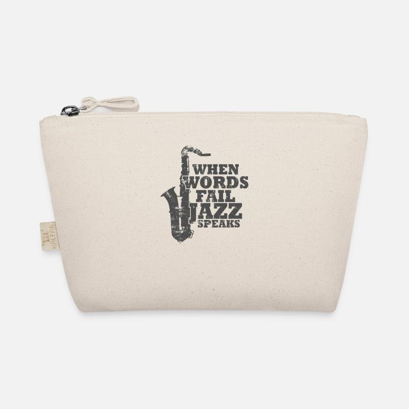 When Words fail Jazz Speaks Saxophone Organic Pouch