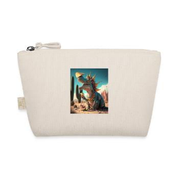 Dinosaur Lover Cute Dinosaur Tacos Lover - Bio-Täschchen - Natur - Vorne