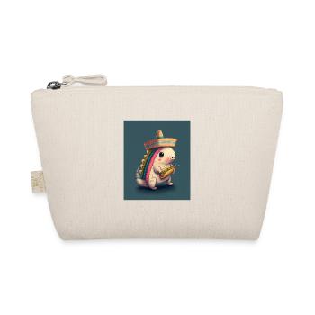 Axolotl portant Sombrero Kawaii Axolotl mangeant - Trousse biologique - nature - Devant