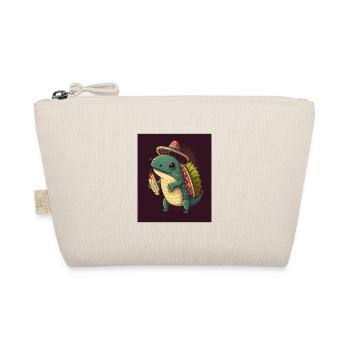 Axolotl portant Sombrero Kawaii Axolotl mangeant - Trousse biologique - nature - Devant