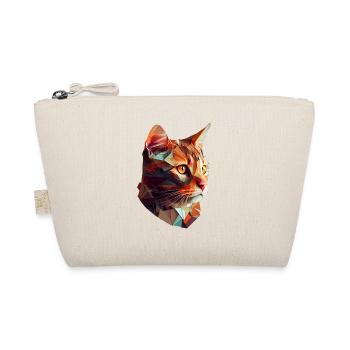 Cat Cats Kitten Polygon Cat - Organic Pouch - nature - Front