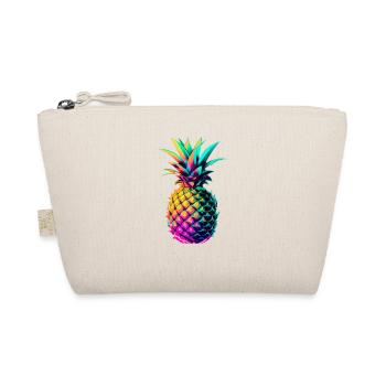 EDM Music Rave Festival Pineapple Techno - Organic Pouch - nature - Front