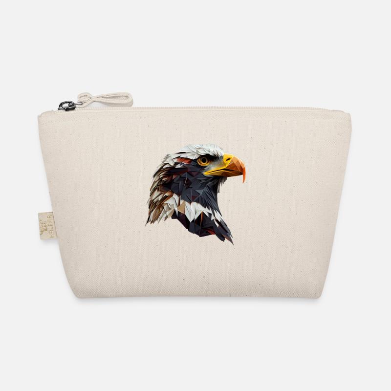 Conception polygonale cool avec un pygargue à tête blanche Trousse biologique