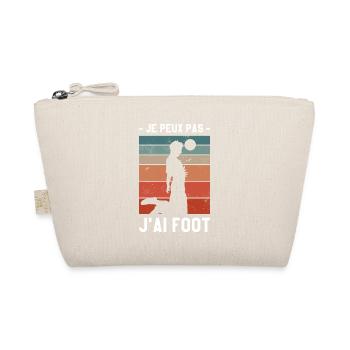 Je Peux Pas J'ai Foot Footballeur Football - Trousse biologique - nature - Devant