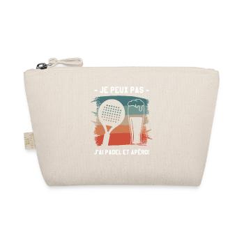 Je Peux Pas J'ai Padel Et Apéro Padeliste - Trousse biologique - nature - Devant