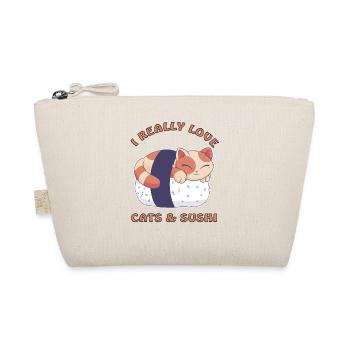 I love cats and sushi - Organic Pouch - nature - Front