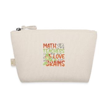 Math teachers love brains - Halloween costume - Organic Pouch - nature - Front