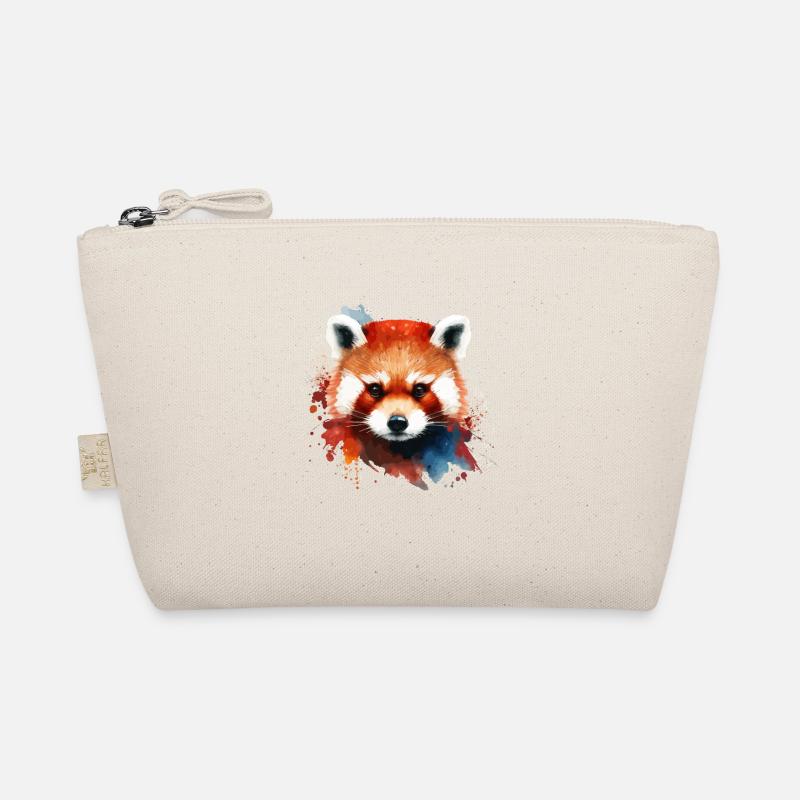 Mignon panda rouge coloré pour les amateurs de panda rouge Trousse biologique