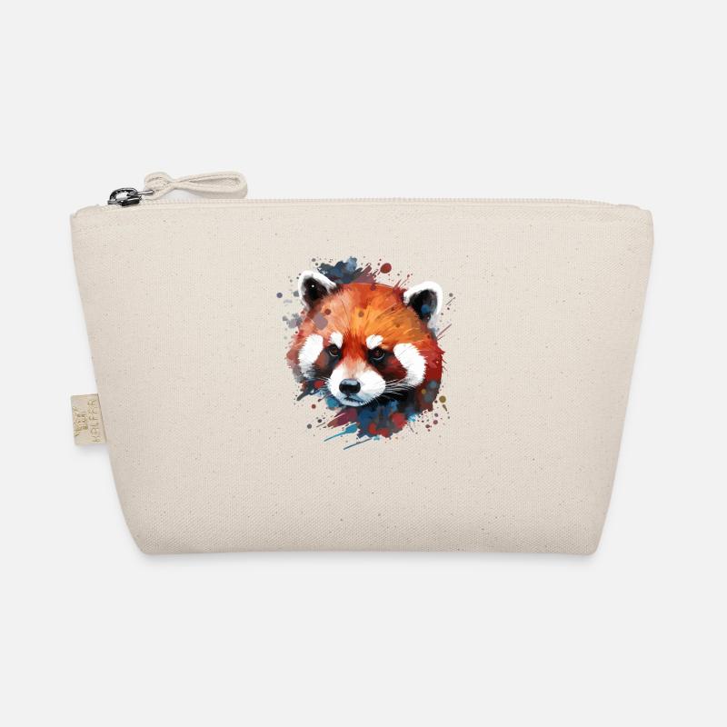Mignon panda rouge coloré pour les amateurs de panda rouge Trousse biologique