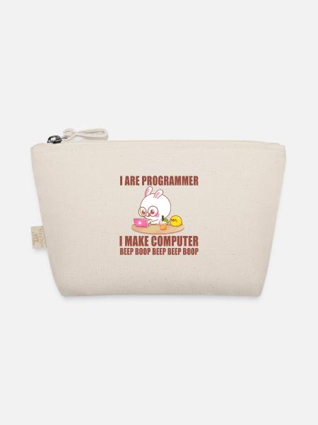 Ich bin Programmierer - Bio-Täschchen - Natur - Vorne