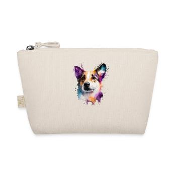 Cute little dog for dog lovers colorful - Organic Pouch - nature - Front