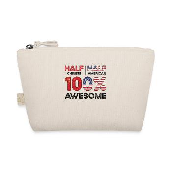 Half Chinese China American USA Citizenship - Organic Pouch - nature - Front