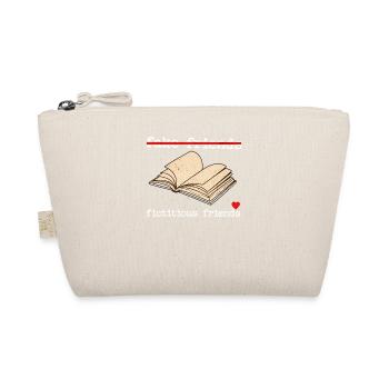 Funny Book Lover Shirt, Funny Book T-Shirt, Litera - Organic Pouch - nature - Front