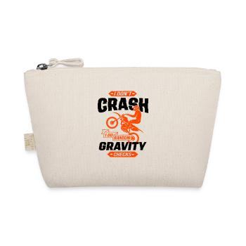 I Don't Crash I Do Random Gravity Checks Motocross - Bio-Täschchen - Natur - Vorne
