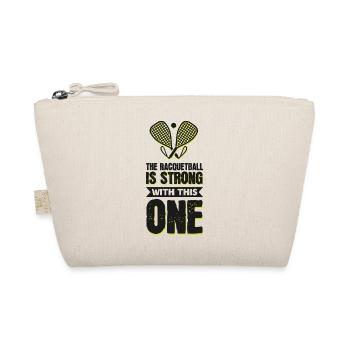 The Racquetball Is Strong With This One - Organic Pouch - nature - Front