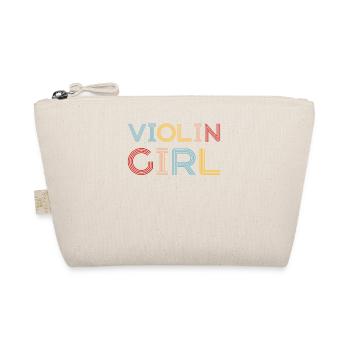 Violon Violoniste Fille Violon Rétro - Trousse biologique - nature - Devant