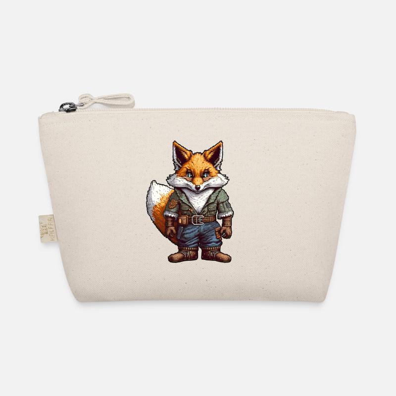Post-apocalyptic Cyber-punk Red Fox Organic Pouch