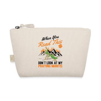 Praying mantis Gift Mantis Mantis - Organic Pouch - nature - Front