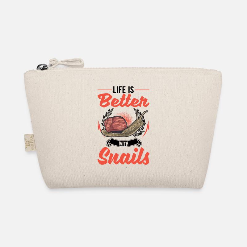 Das Leben ist besser mit einer Schnecke Bio-Täschchen