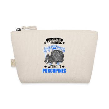 Porcupine Gift Porcupine - Organic Pouch - nature - Front