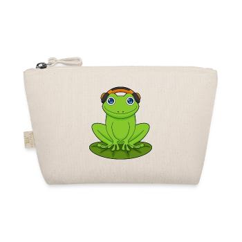 Frog Headphone Music - Organic Pouch - nature - Front
