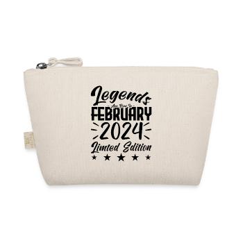 Born in February 2024. Birthday gift. - Organic Pouch - nature - Front