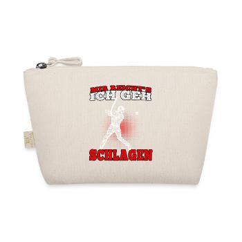 Ich ge Baseball spielen Baseballer Baseballspieler - Bio-Täschchen - Natur - Vorne