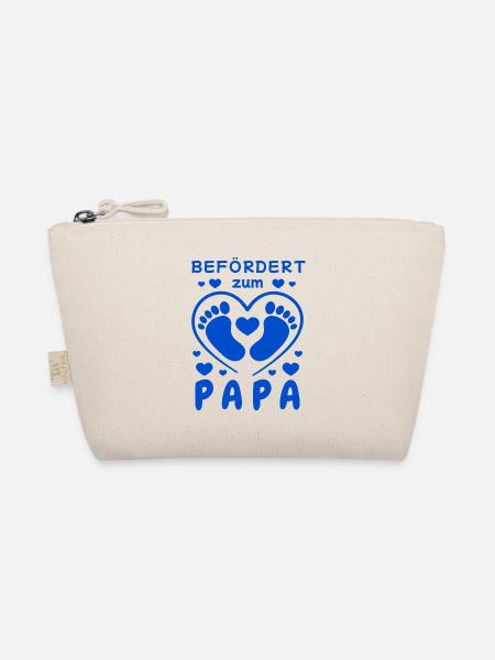 Befördert zum Papa für werdende Väter und Papas - Bio-Täschchen - Natur