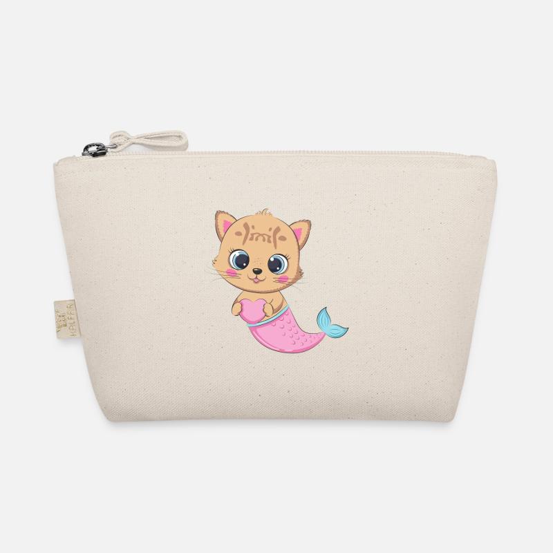 Ocelot mermaid Organic Pouch