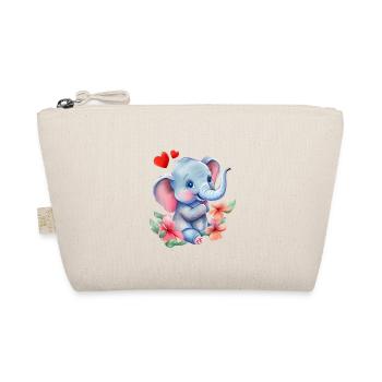 Elephant Animal Africa Safari Zoo India Proboscis Cute - Organic Pouch - nature - Front