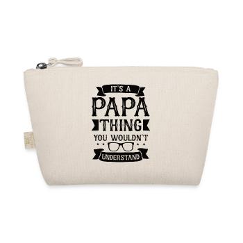 World Best Papa Father Couples Couple Parents Dad daddy - Organic Pouch - nature - Front