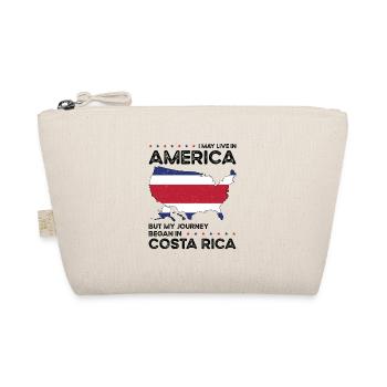 Born Costa Rican Costa Rica American USA - Organic Pouch - nature - Front
