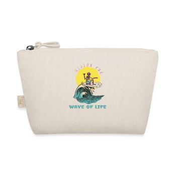 Surfer sur la vague de la vie Cool Retro Surfer - Trousse biologique - nature - Devant