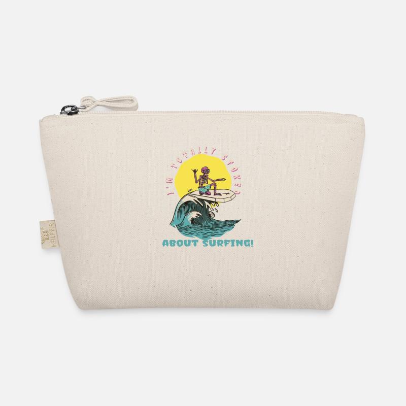 Je suis totalement ravi de surfer! Drôle de surfeur Trousse biologique