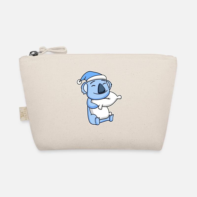 Koala with pillow and sleeping cap Organic Pouch