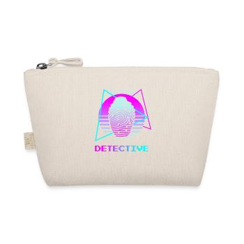Retro Detektiv Ermittler - Bio-Täschchen - Natur - Vorne