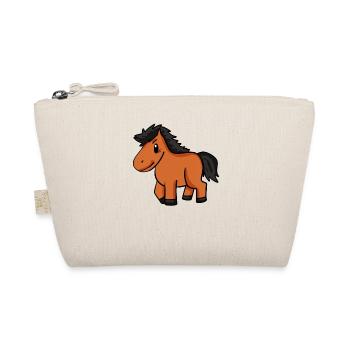 Pferd Kinder Motiv - Bio-Täschchen - Natur - Vorne