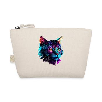 Cat Cats Kitten Polygon Cat - Organic Pouch - nature - Front