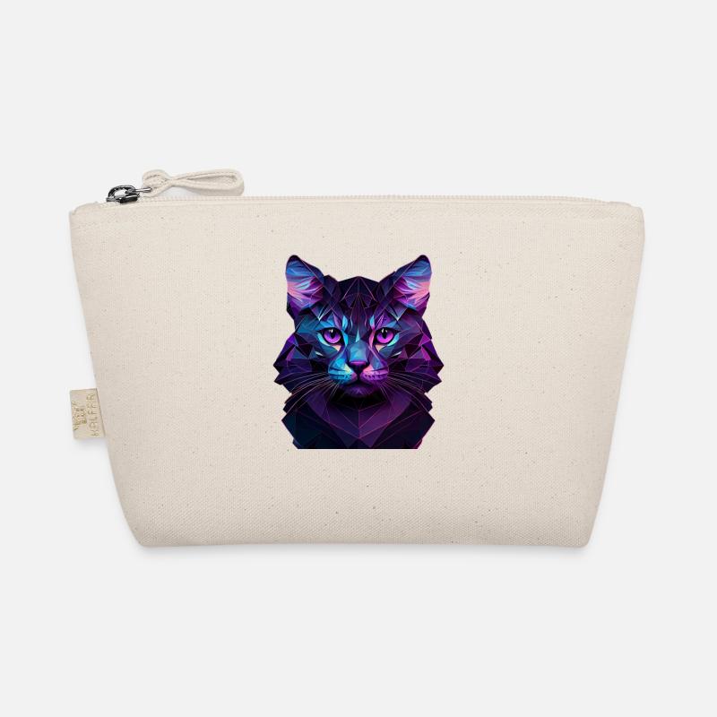 Katze Katzen Kätzchen Polygon Katze - Bio-Täschchen - Natur