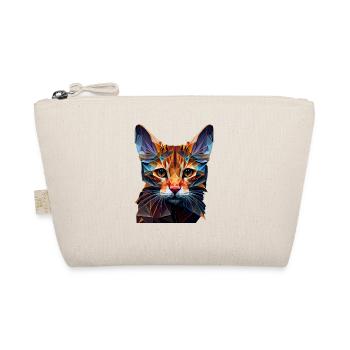 Cat Cats Kitten Polygon Cat - Organic Pouch - nature - Front