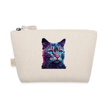 Cat Cats Kitten Polygon Cat - Organic Pouch - nature - Front