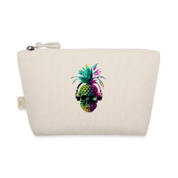 EDM Music Rave Festival Pineapple Techno - Organic Pouch - nature - Front