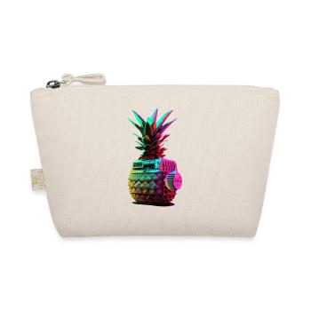 EDM Music Rave Festival Pineapple Techno - Organic Pouch - nature - Front