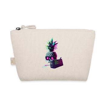 EDM Music Rave Festival Pineapple Techno - Organic Pouch - nature - Front