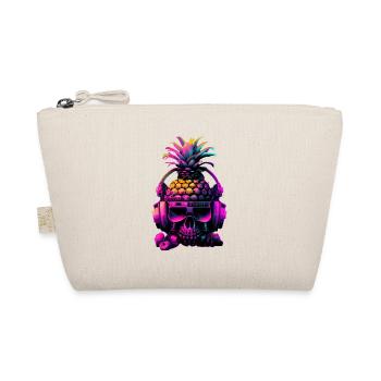 EDM Music Rave Festival Pineapple Techno - Organic Pouch - nature - Front