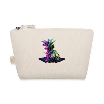 EDM Music Rave Festival Pineapple Techno - Organic Pouch - nature - Front