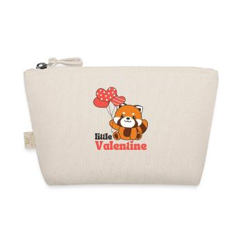 Roter Panda zum Valentinstag little Valentine - Bio-Täschchen - Natur - Vorne